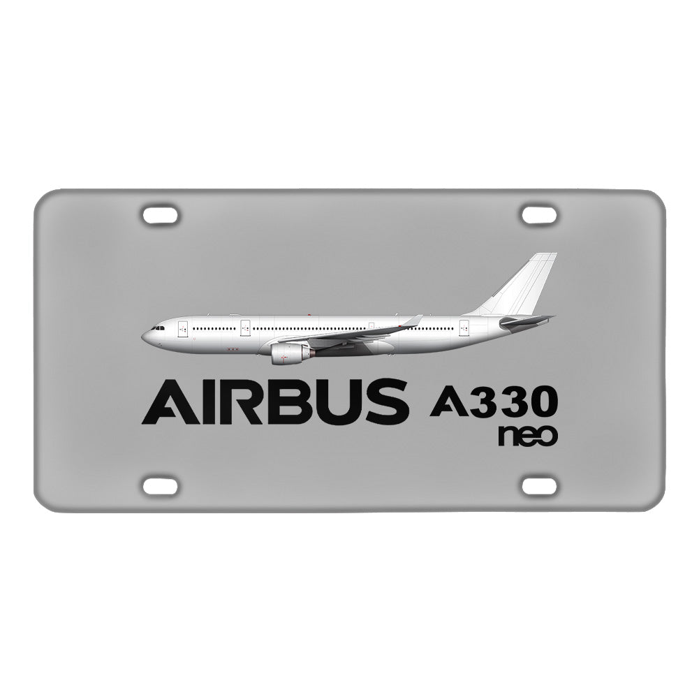 The Airbus A330neo Designed Metal (License) Plates