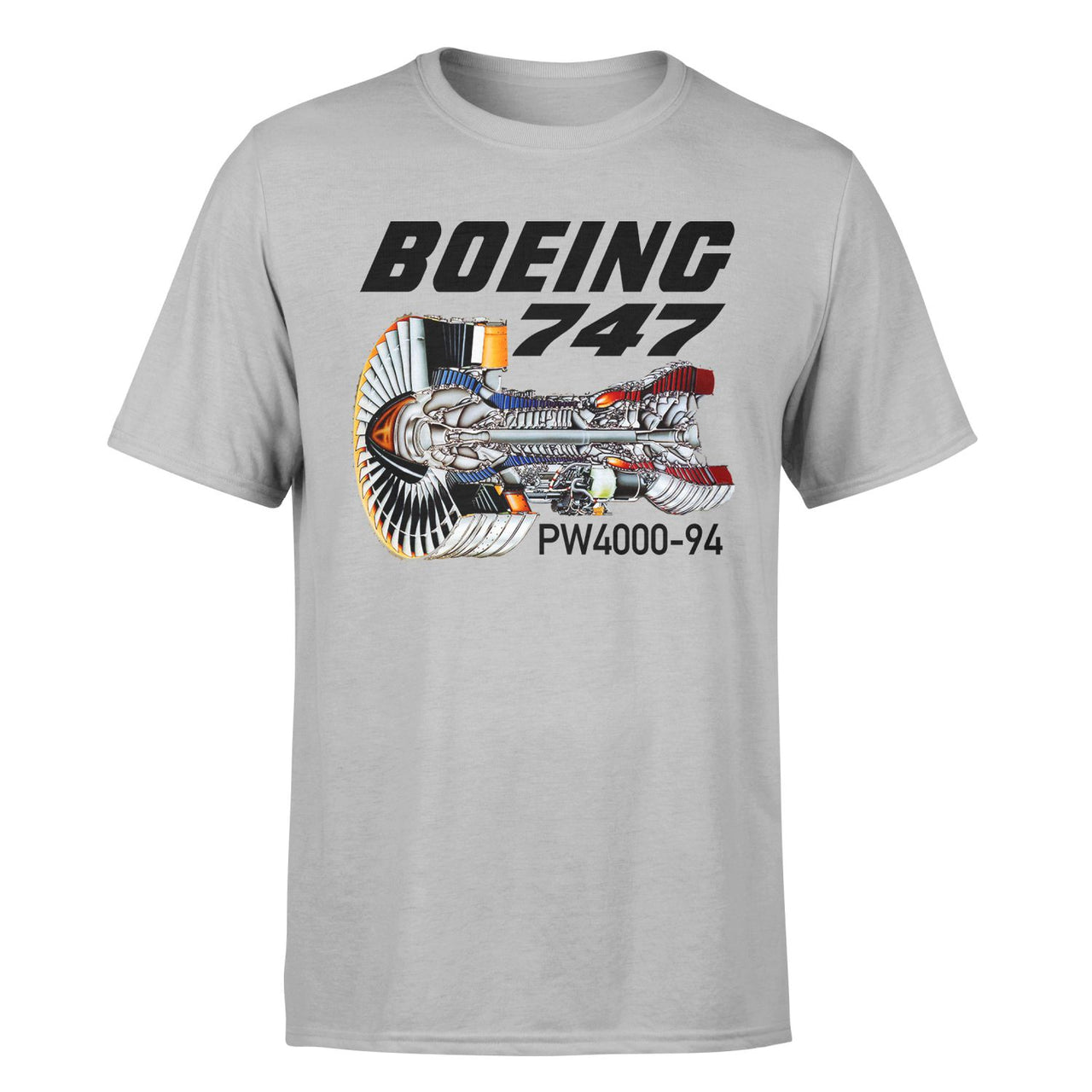 Boeing 747 & PW4000-94 Engine Designed T-Shirts