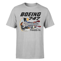 Thumbnail for Boeing 747 & PW4000-94 Engine Designed T-Shirts