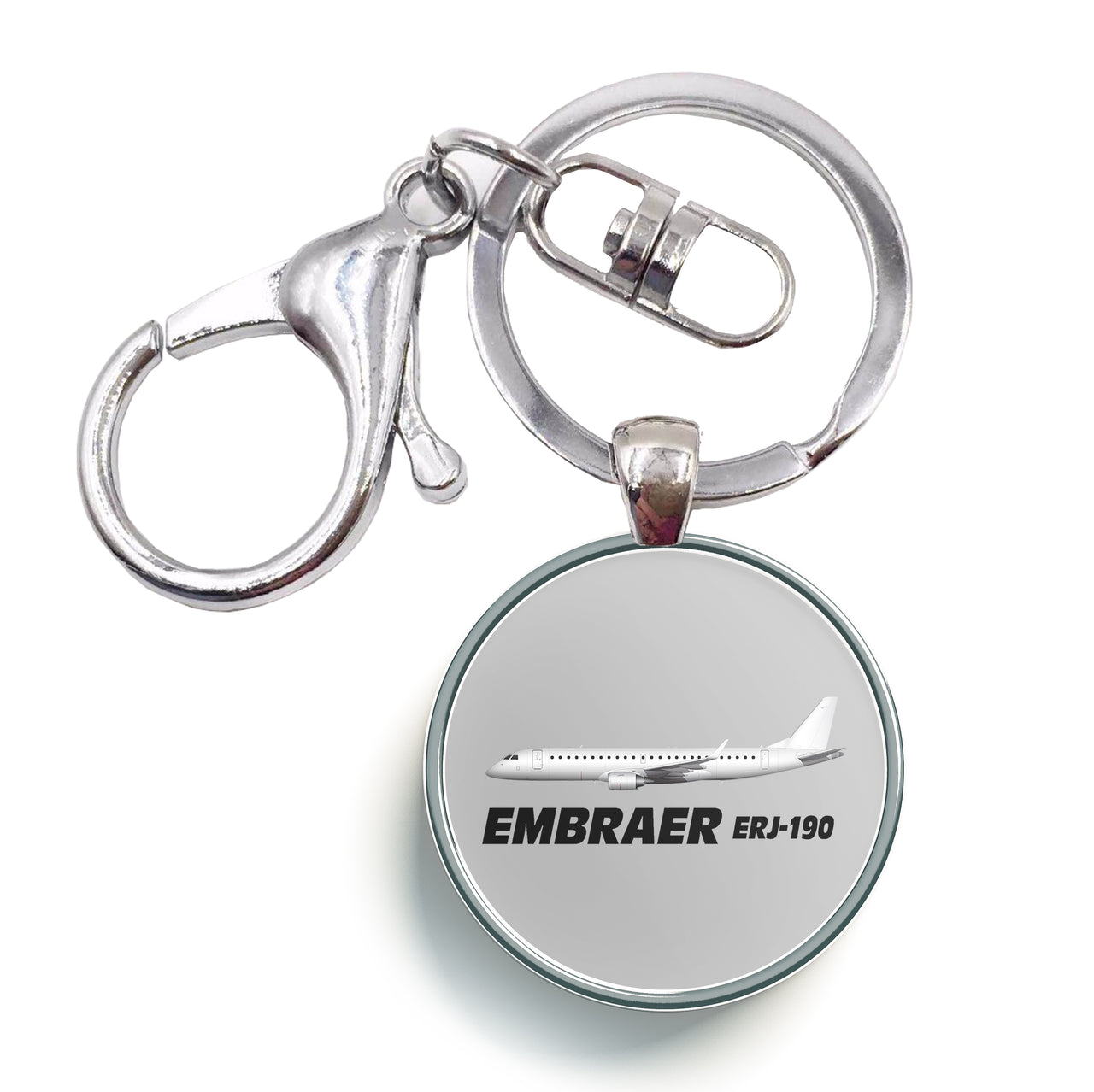 The Embraer ERJ-190 Designed Circle Key Chains