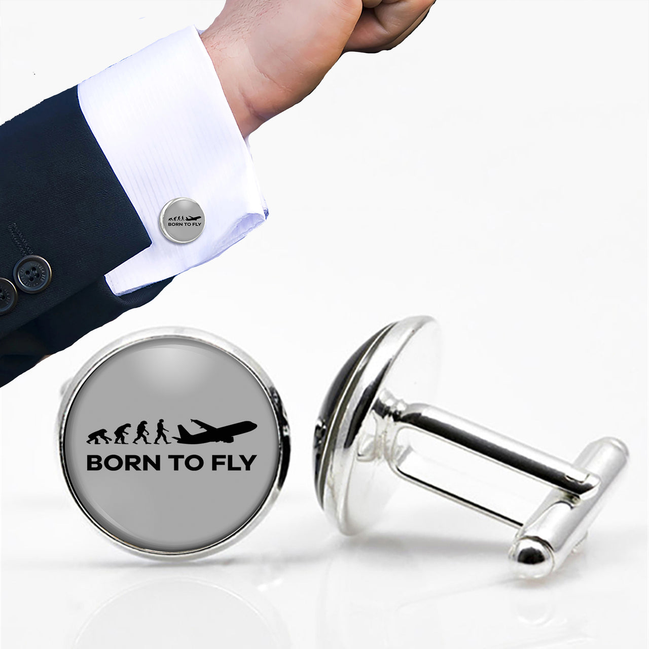 Born To Fly Designed Cuff Links