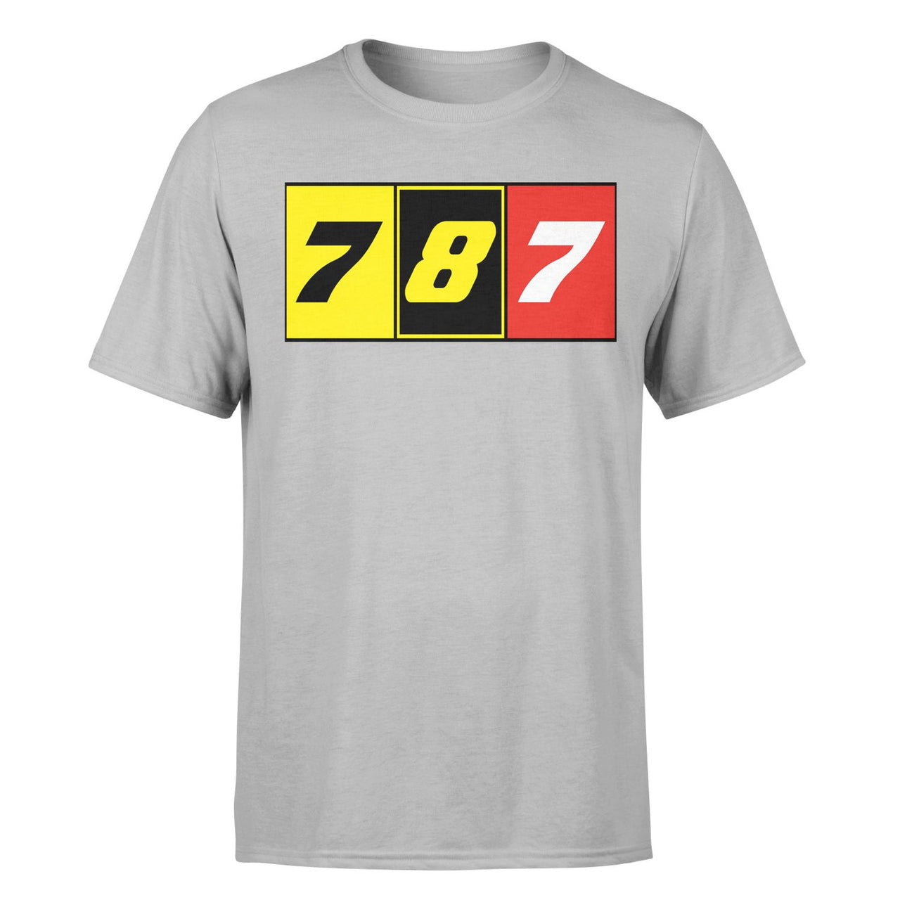 Flat Colourful 787 Designed T-Shirts