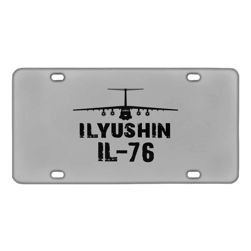 ILyushin IL-76 & Plane Designed Metal (License) Plates