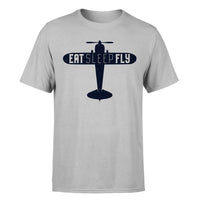 Thumbnail for Eat Sleep Fly & Propeller Designed T-Shirts