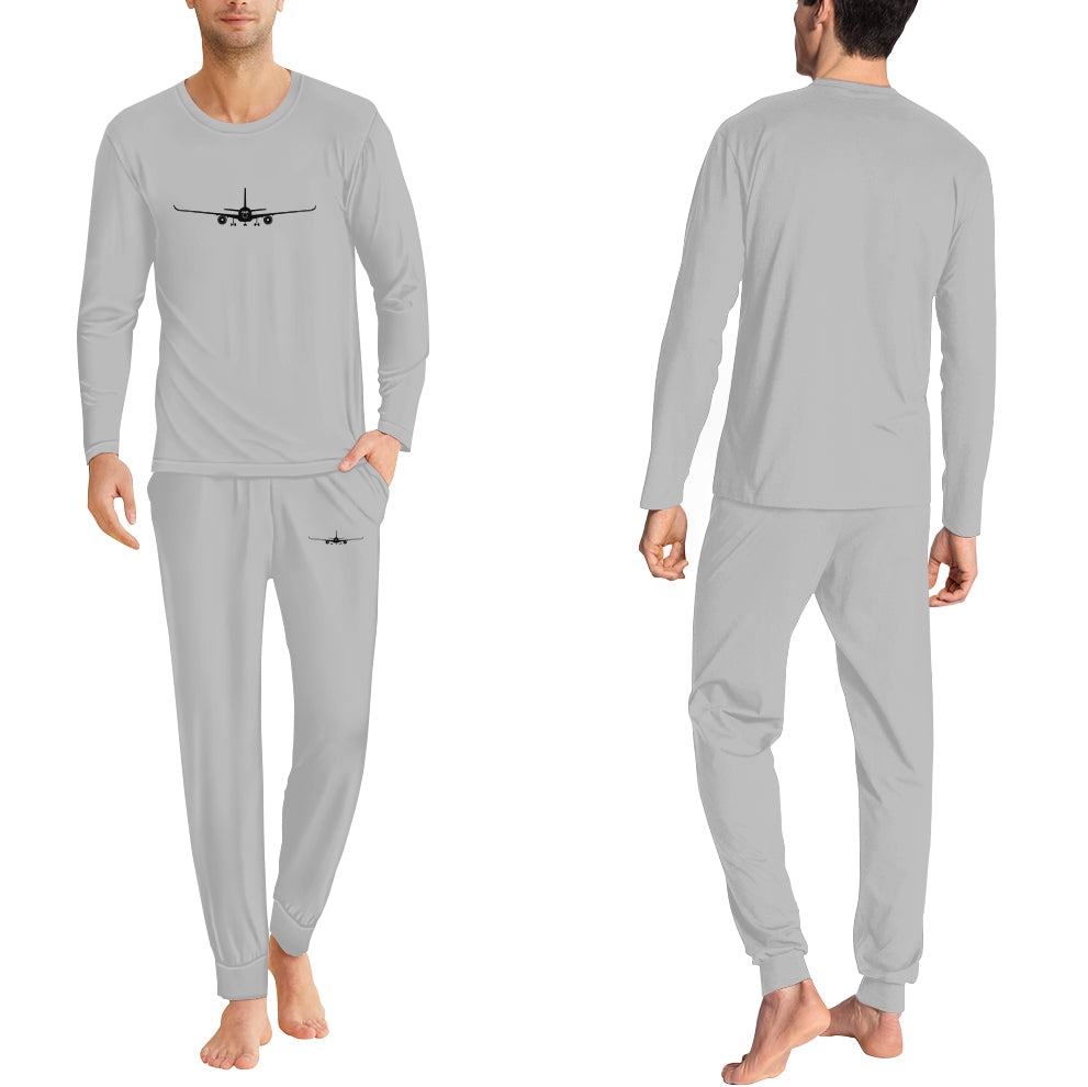 Airbus A350 Silhouette Designed Men Pijamas