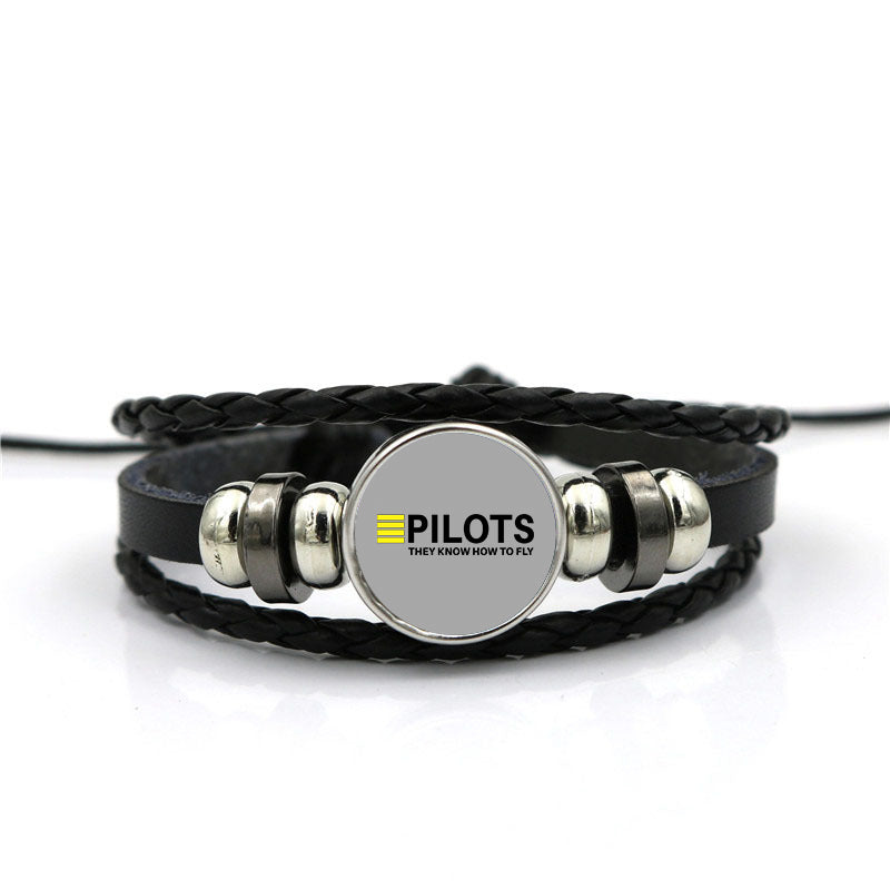 Pilots They Know How To Fly Designed Leather Bracelets