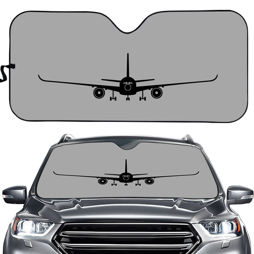 Airbus A350 Silhouette Designed Car Sun Shade