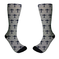 Thumbnail for Eat Sleep Fly & Propeller Designed Socks