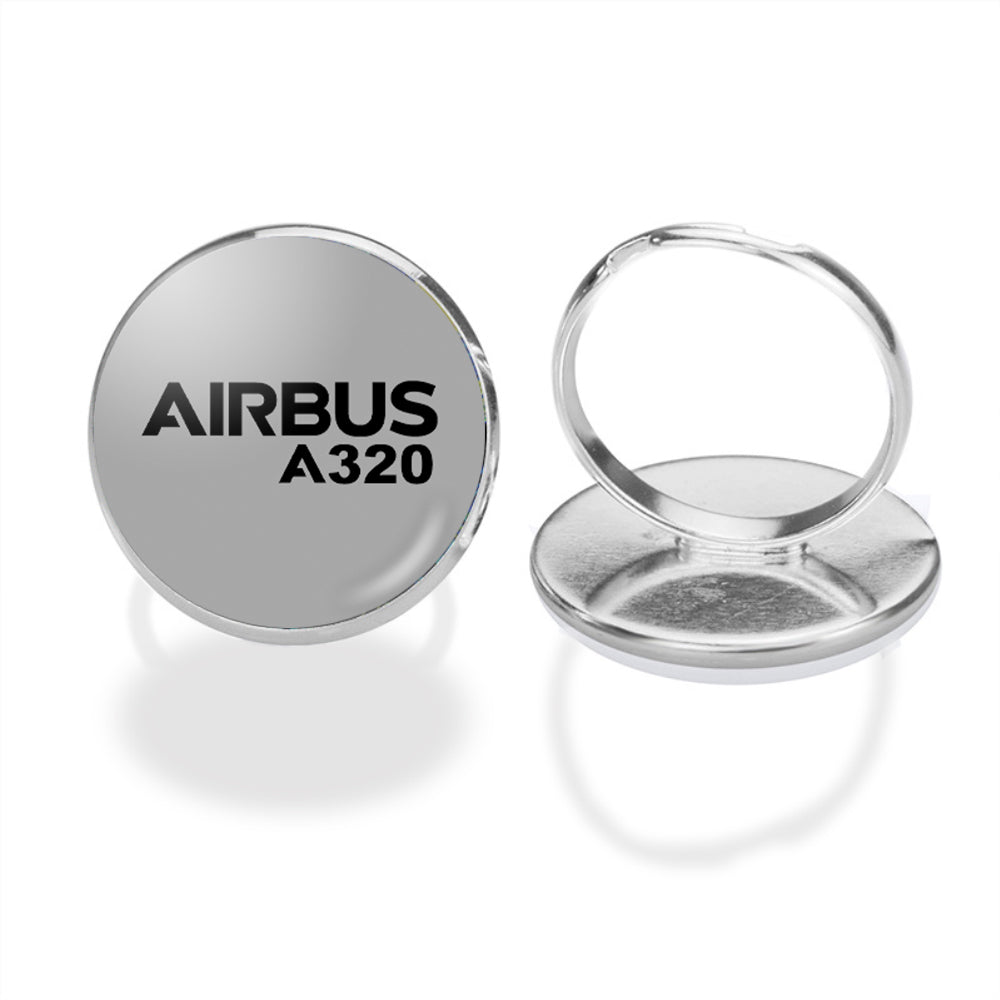 Airbus A320 & Text Designed Rings