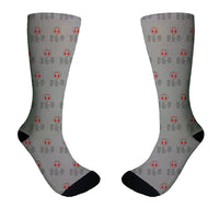 Thumbnail for Aviation Alphabet 3 Designed Socks