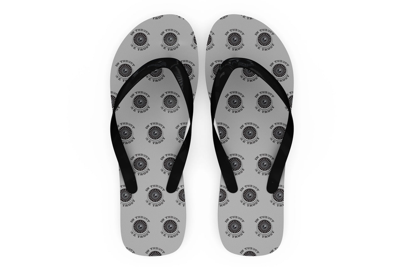 In Thrust We Trust (Vol 2) Designed Slippers (Flip Flops)