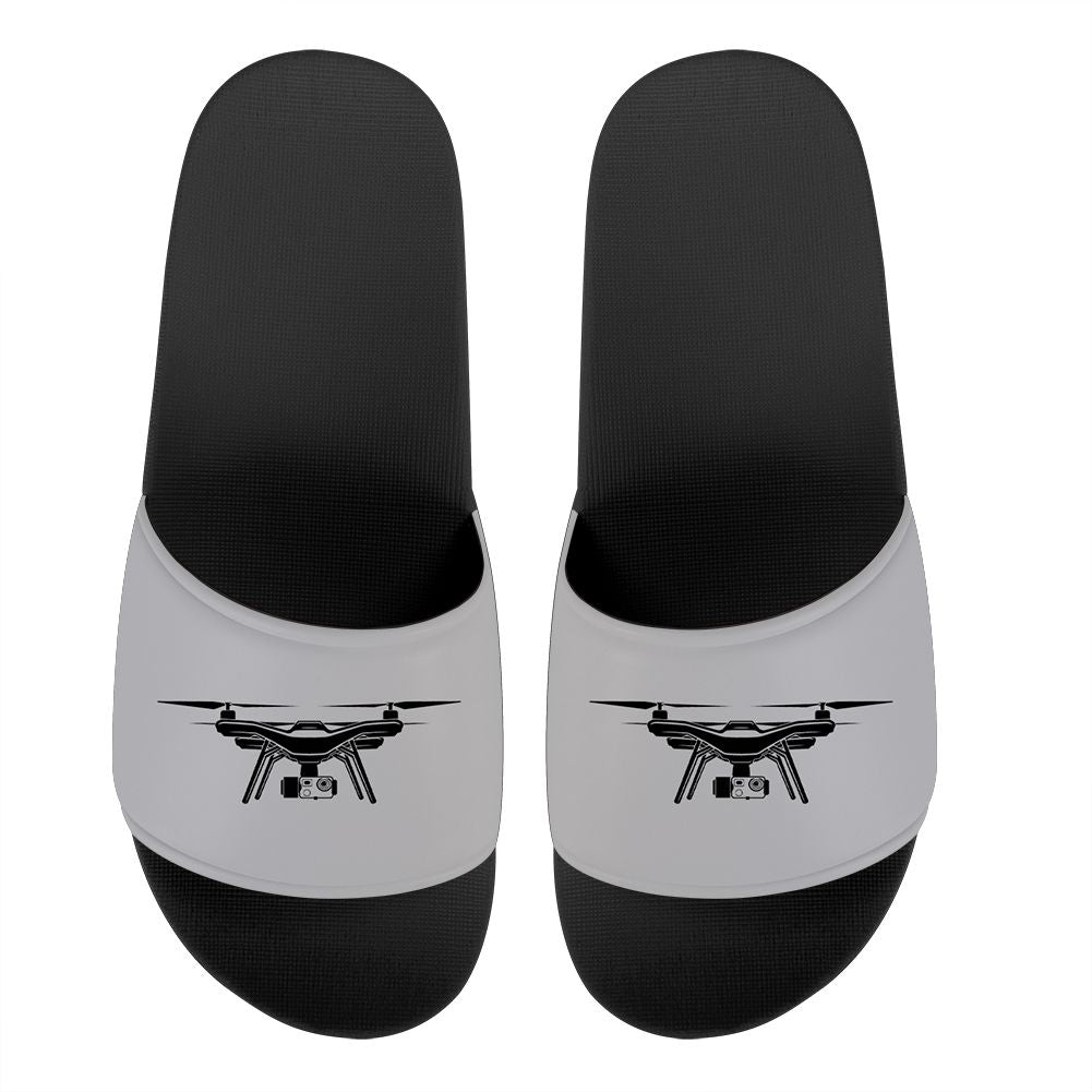 Drone Silhouette Designed Sport Slippers