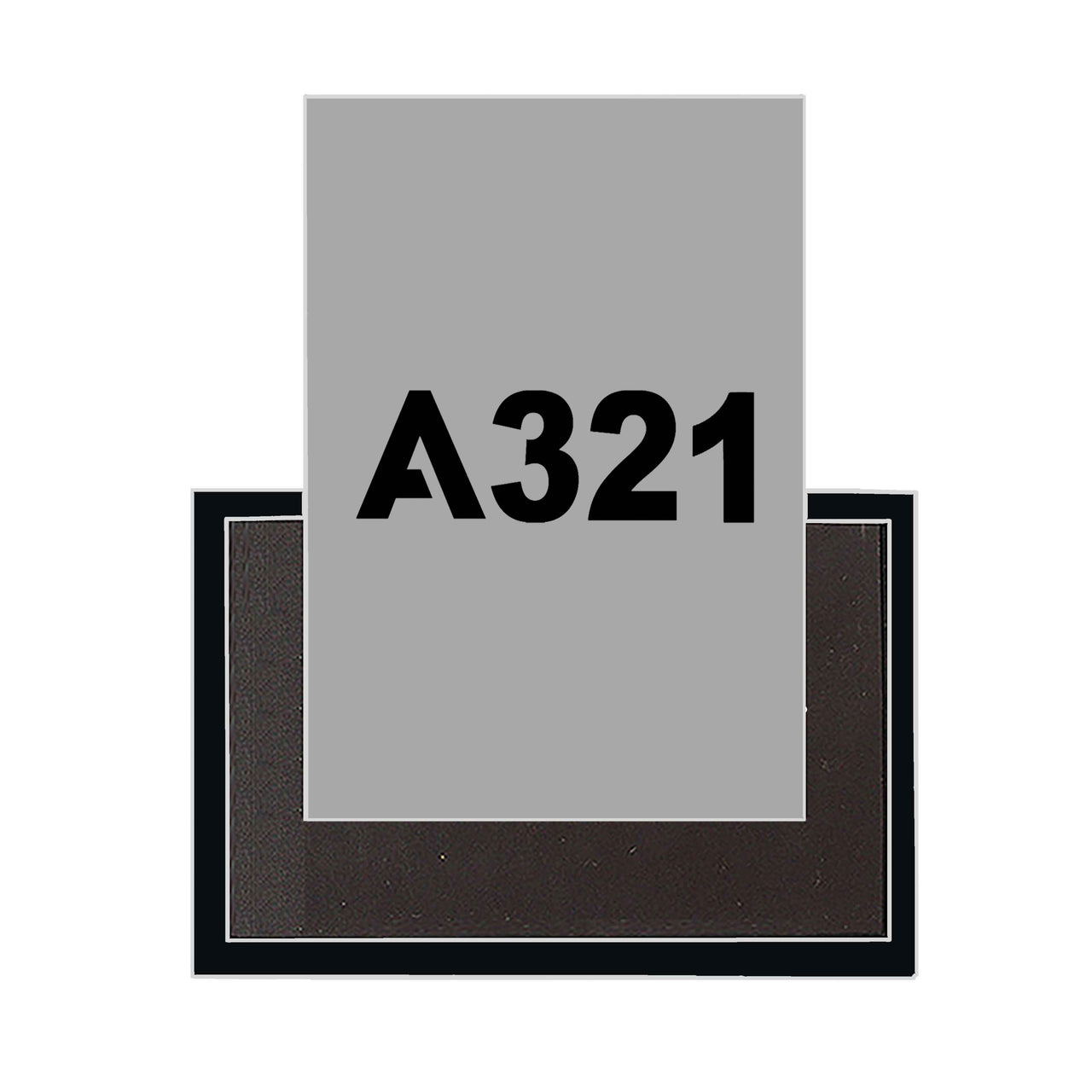 A321 Flat Text Designed Magnets