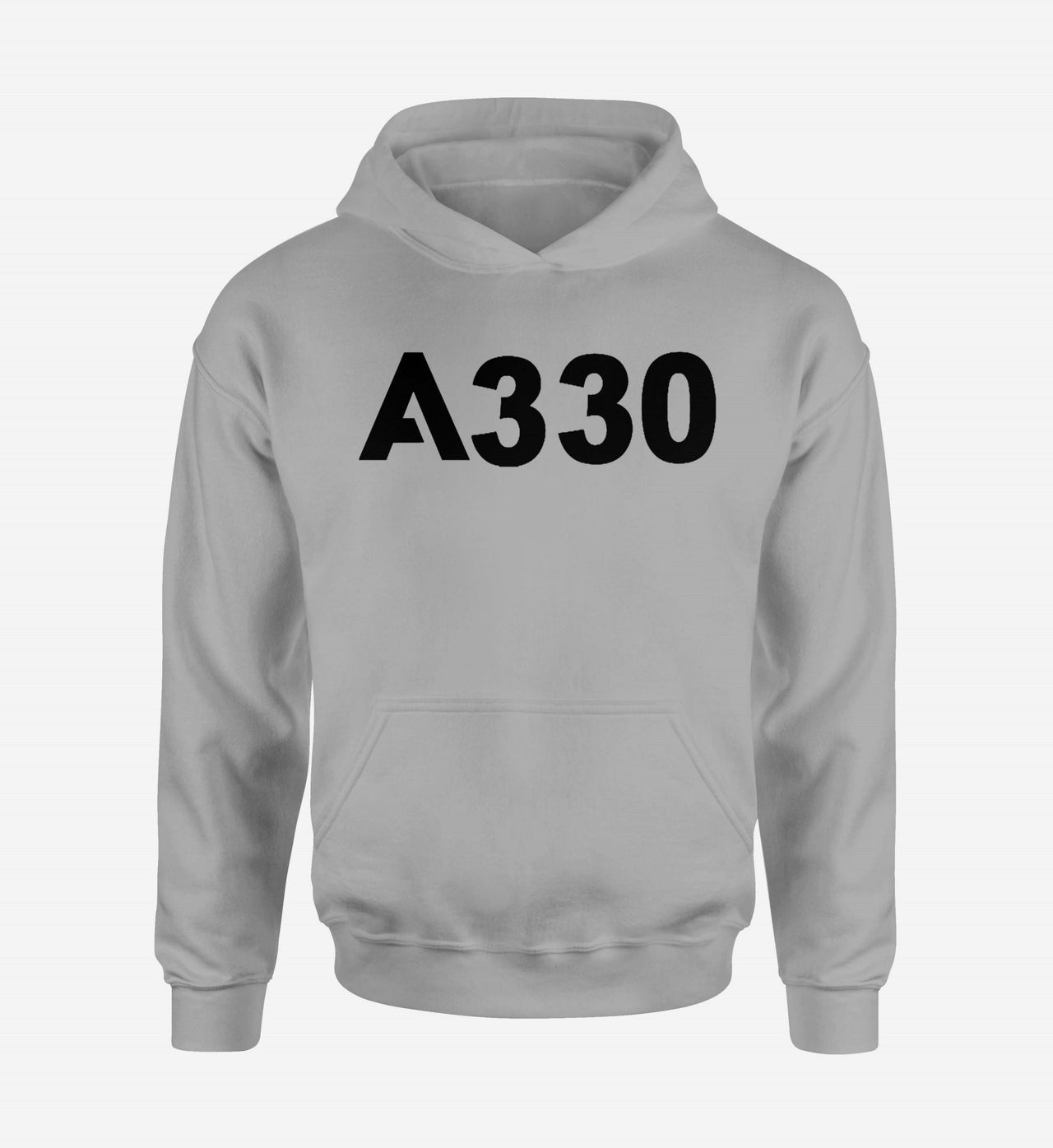 A330 Flat Text Designed Hoodies