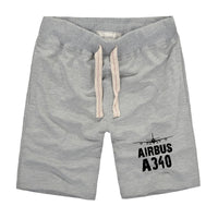 Thumbnail for Airbus A340 & Plane Designed Cotton Shorts