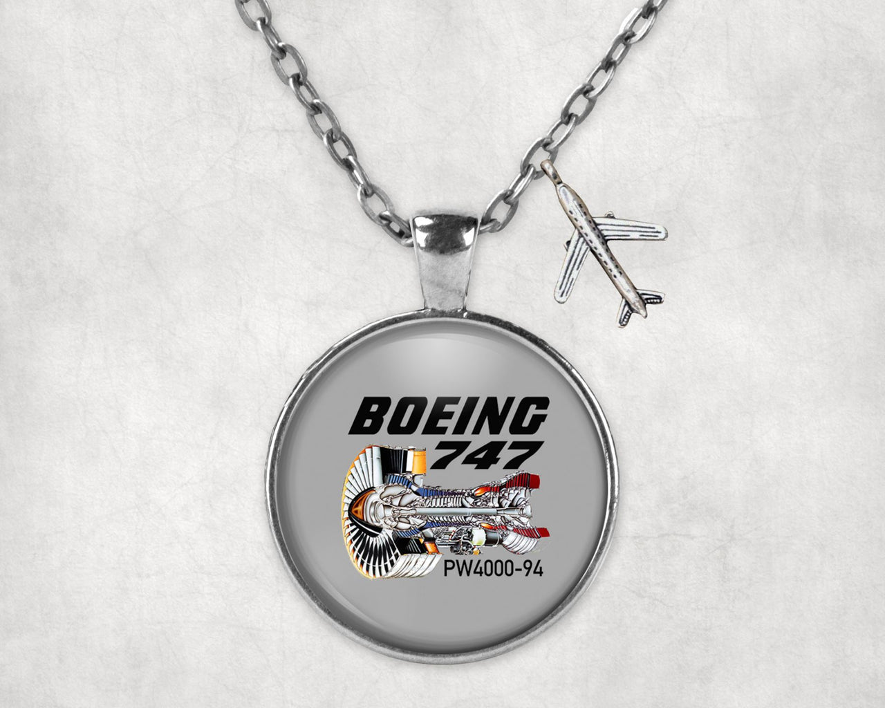 Boeing 747 & PW4000-94 Engine Designed Necklaces