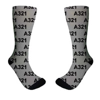 Thumbnail for A321 Flat Text Designed Socks