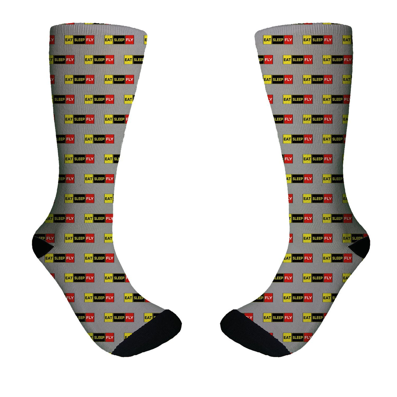 Eat Sleep Fly (Colourful) Designed Socks