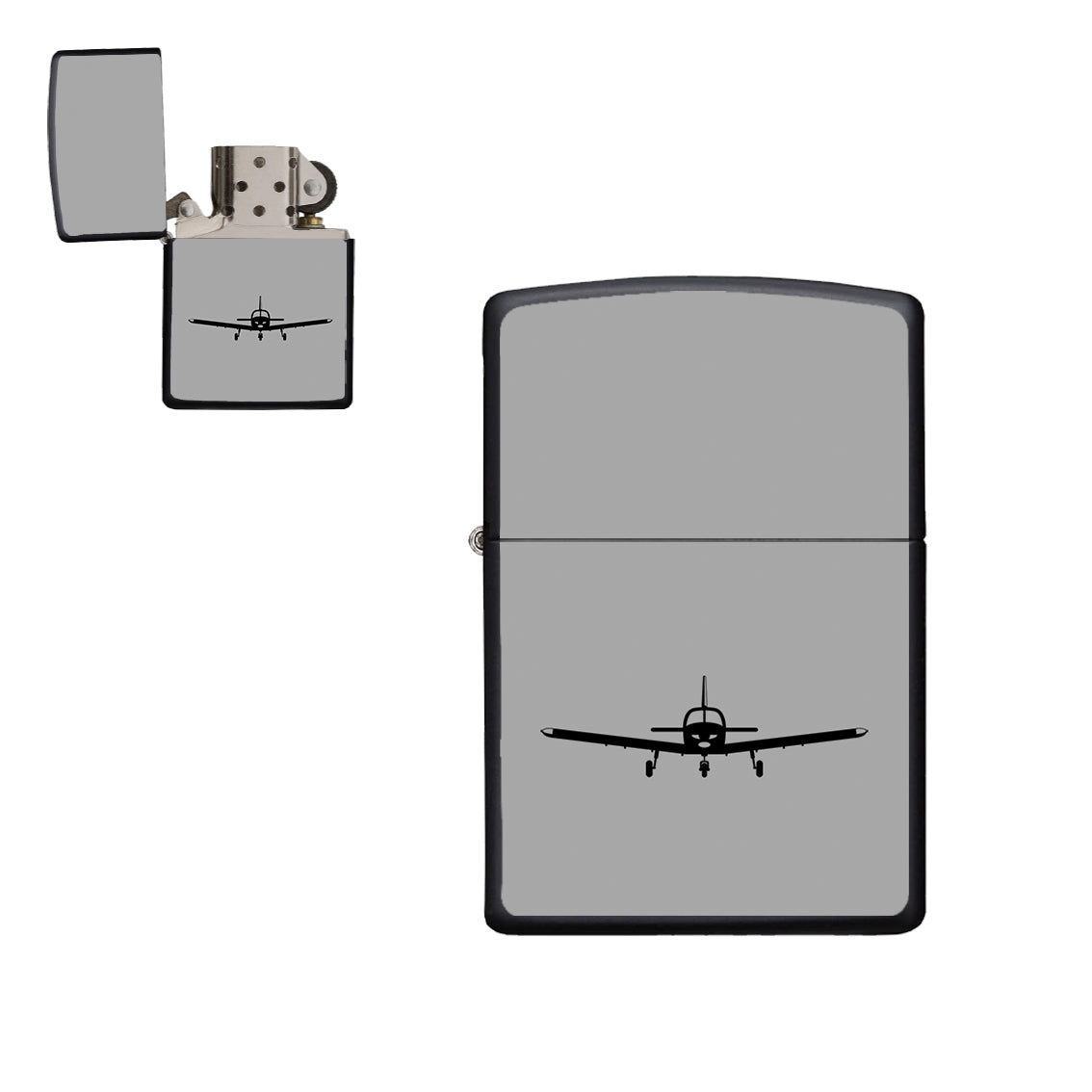 Piper PA28 Silhouette Plane Designed Metal Lighters