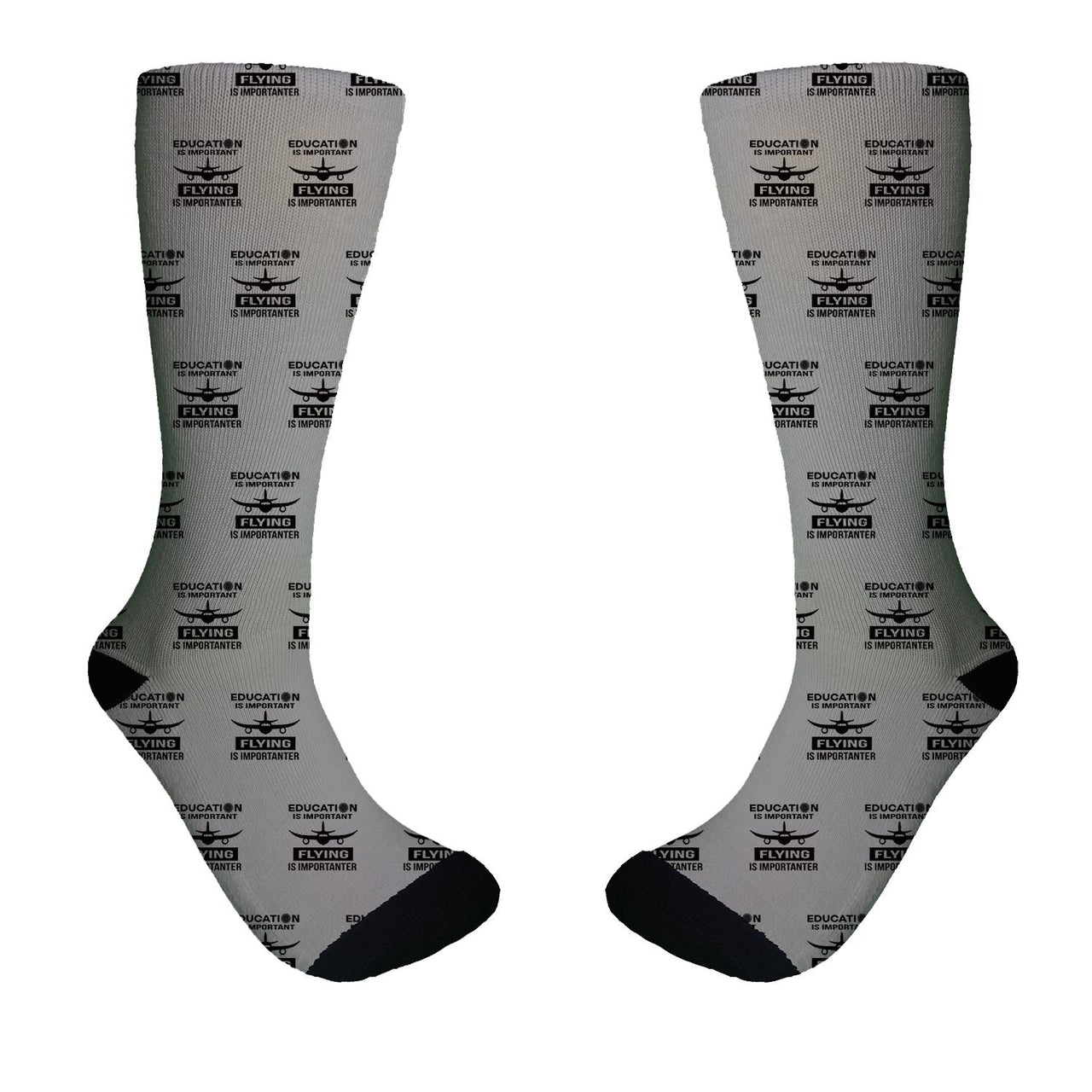 Flying is Importanter Designed Socks