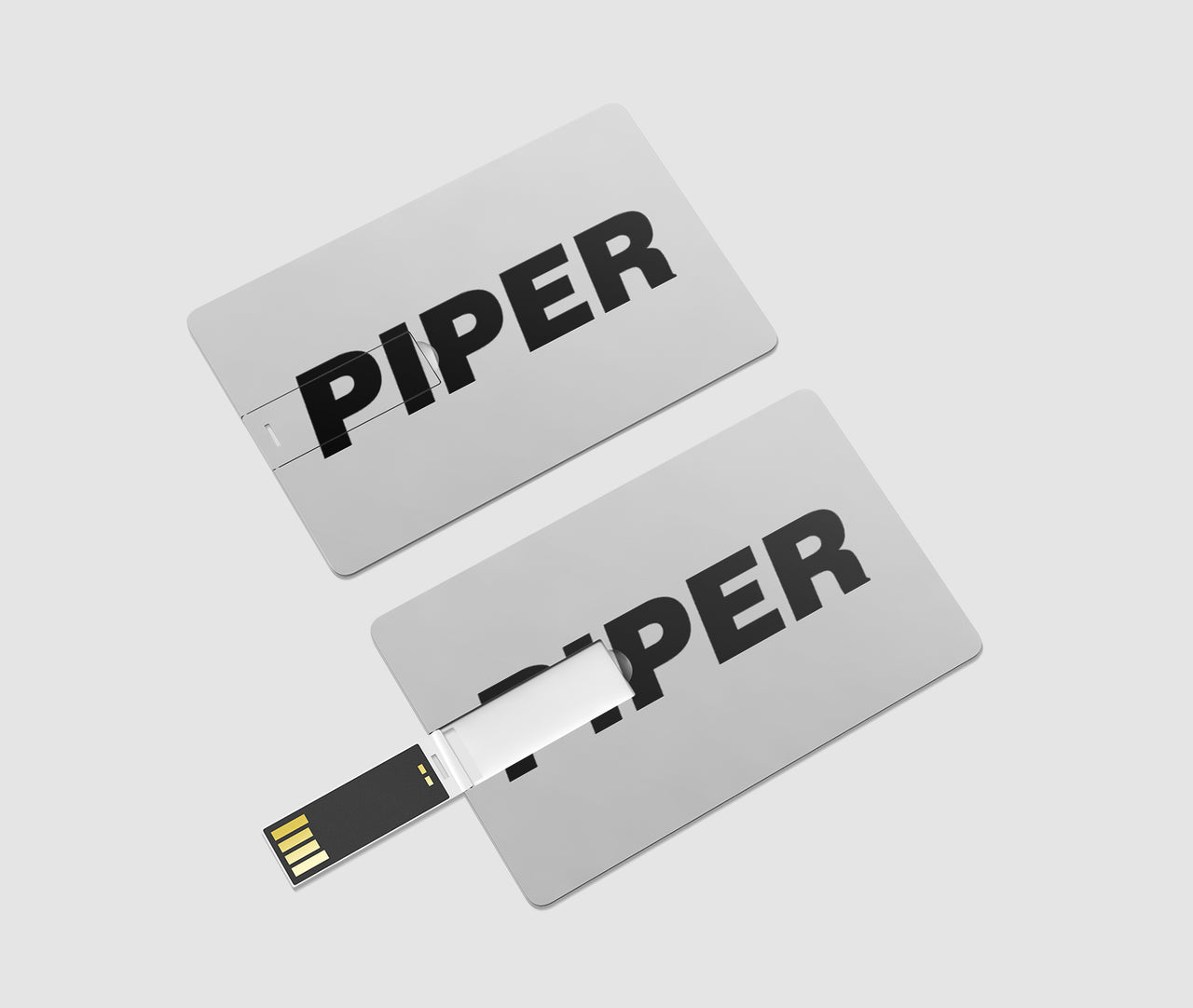 Piper & Text Designed USB Cards