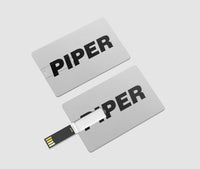 Thumbnail for Piper & Text Designed USB Cards