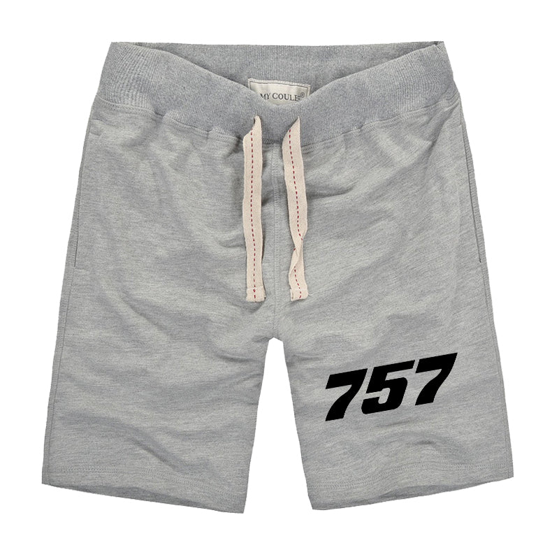 757 Flat Text Designed Cotton Shorts