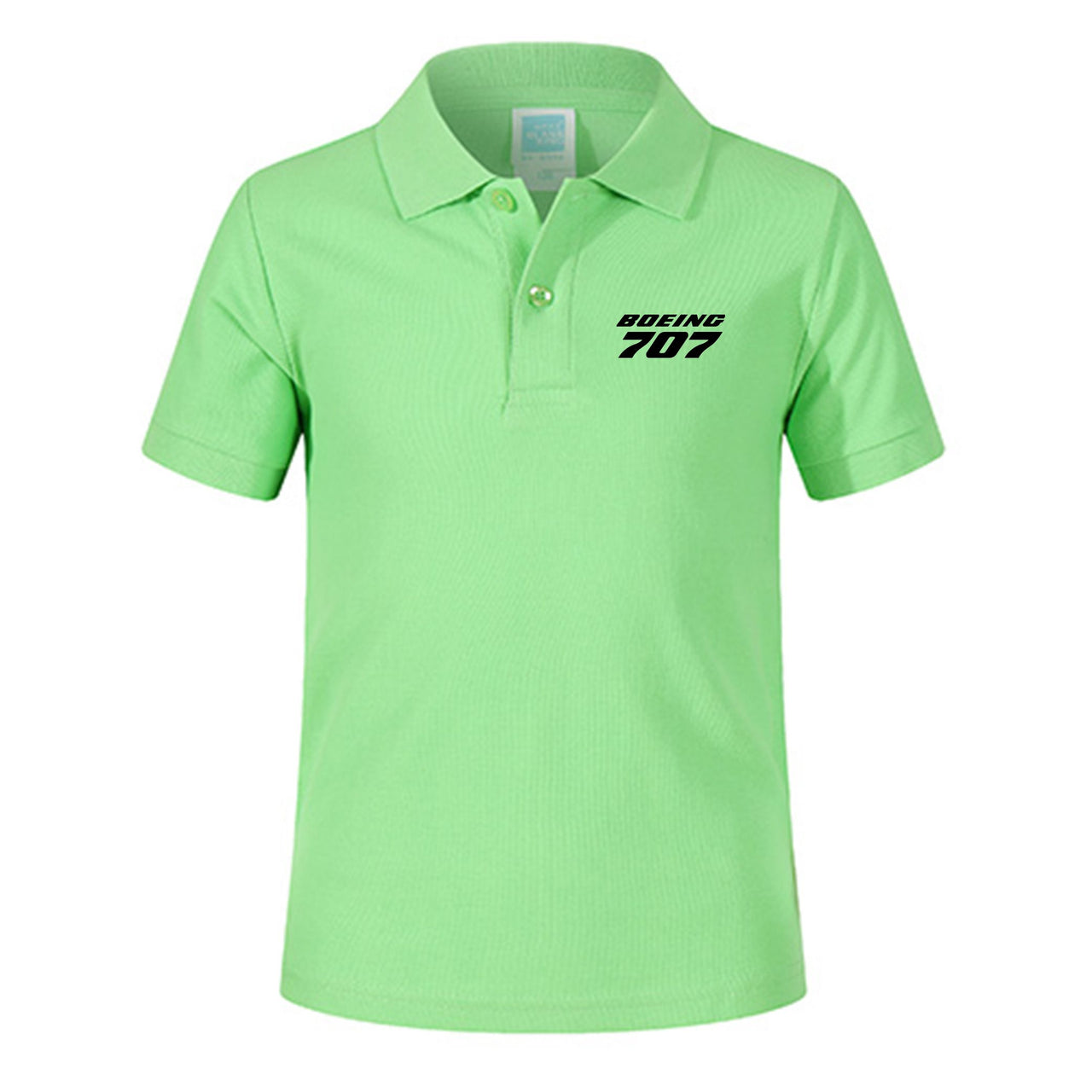 Boeing 707 & Text Designed Children Polo T-Shirts