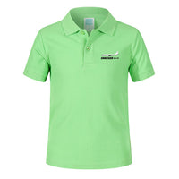 Thumbnail for The Embraer ERJ-175 Designed Children Polo T-Shirts