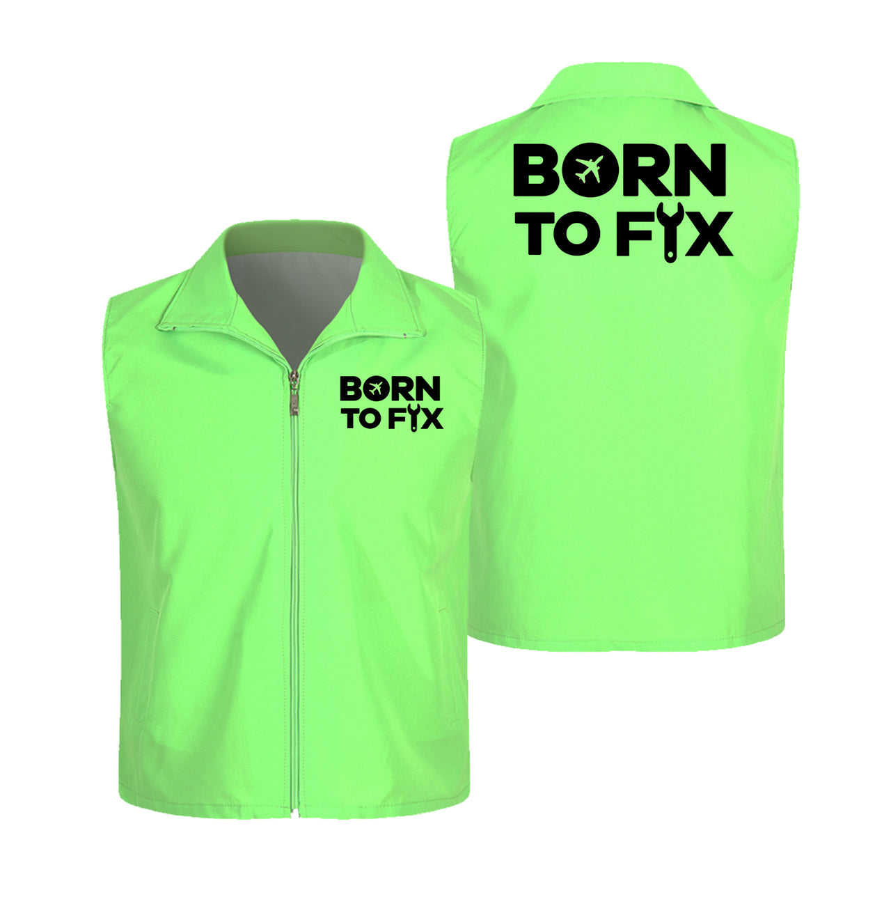 Born To Fix Airplanes Designed Thin Style Vests