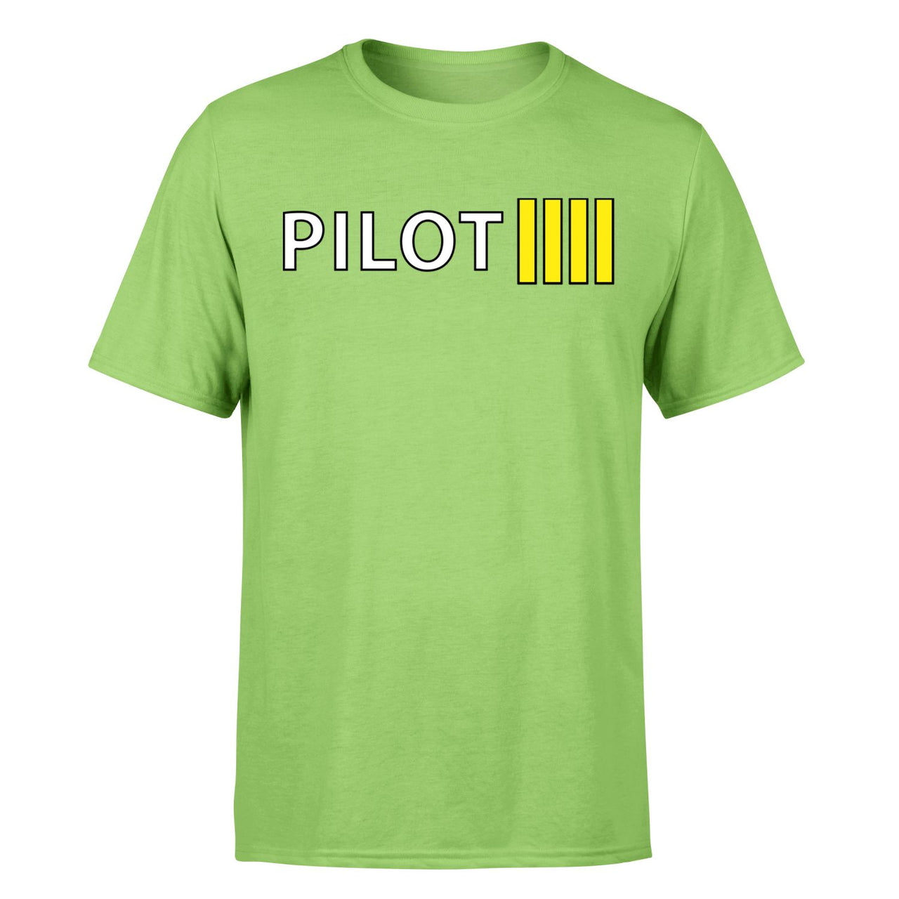 Pilot & Stripes (4 Lines) Designed T-Shirts