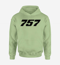 Thumbnail for 757 Flat Text Designed Hoodies