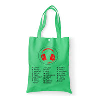 Thumbnail for Aviation Alphabet 3 Designed Tote Bags