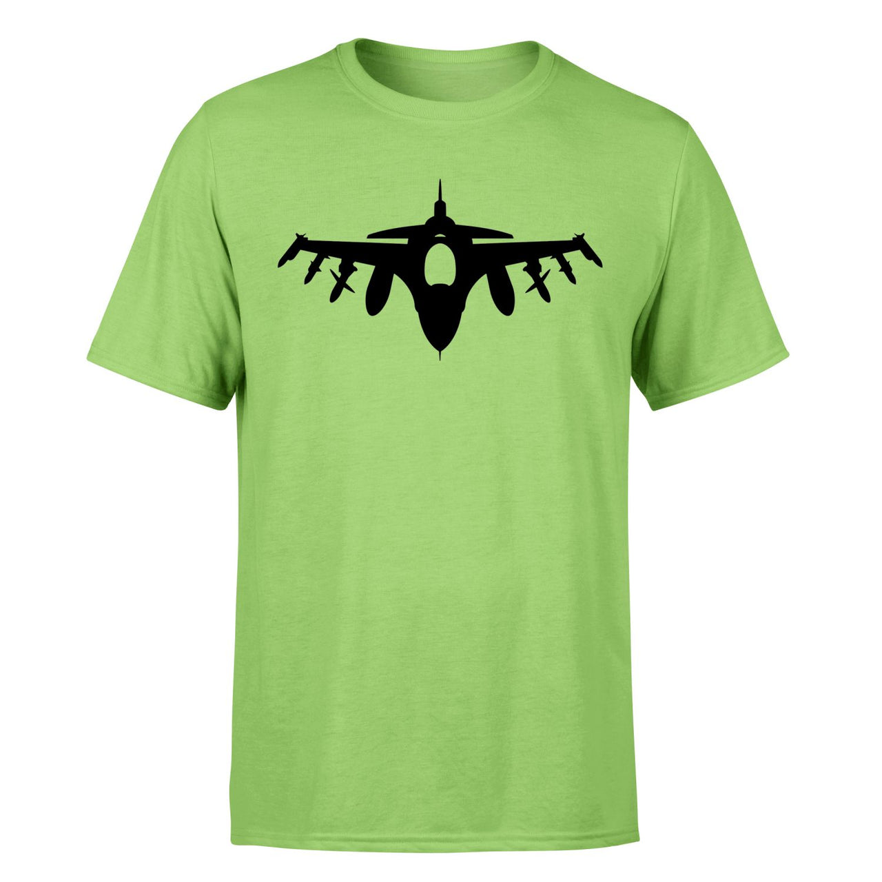 Fighting Falcon F16 Silhouette Designed T-Shirts