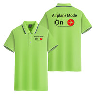 Thumbnail for Airplane Mode On Designed Stylish Polo T-Shirts (Double-Side)