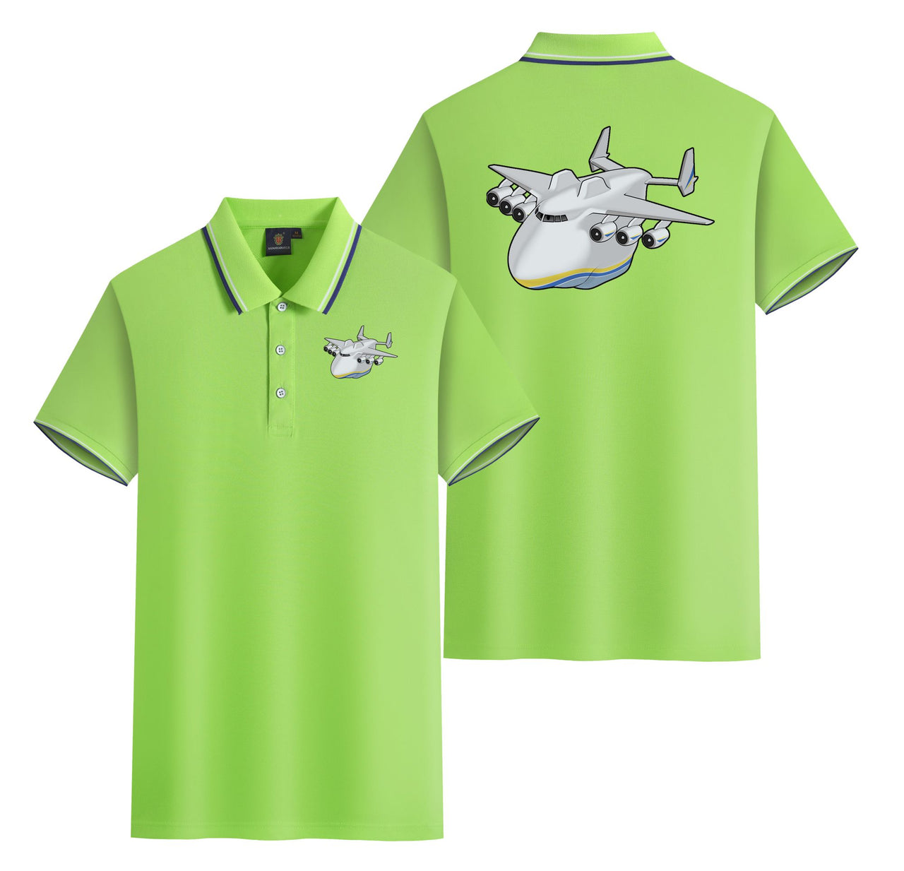 Antonov 225 (2) Designed Stylish Polo T-Shirts (Double-Side)