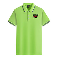 Thumbnail for Amazing Boeing 747 Designed Stylish Polo T-Shirts