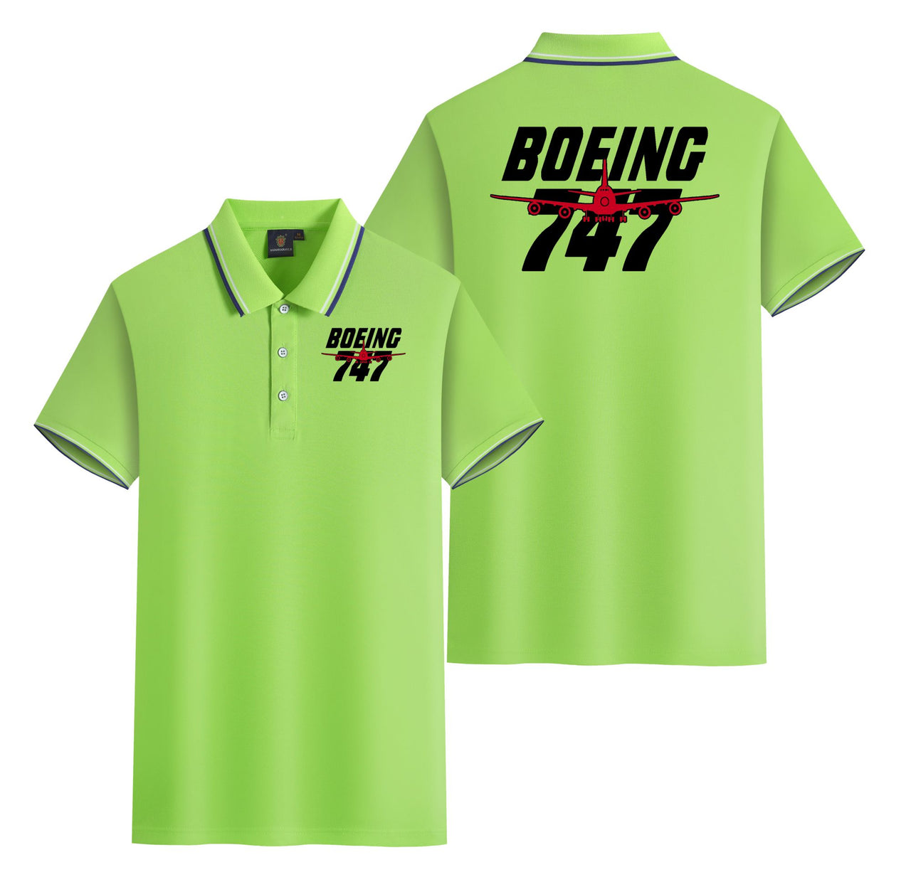 Amazing Boeing 747 Designed Stylish Polo T-Shirts (Double-Side)