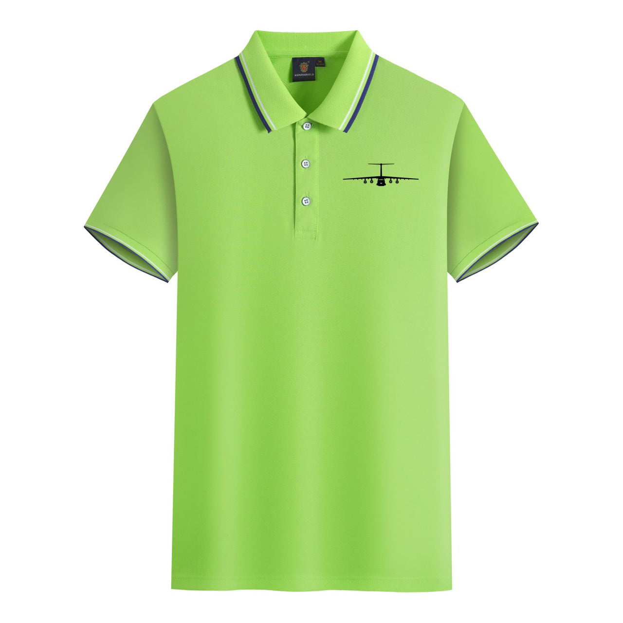 Ilyushin IL-76 Silhouette Designed Stylish Polo T-Shirts