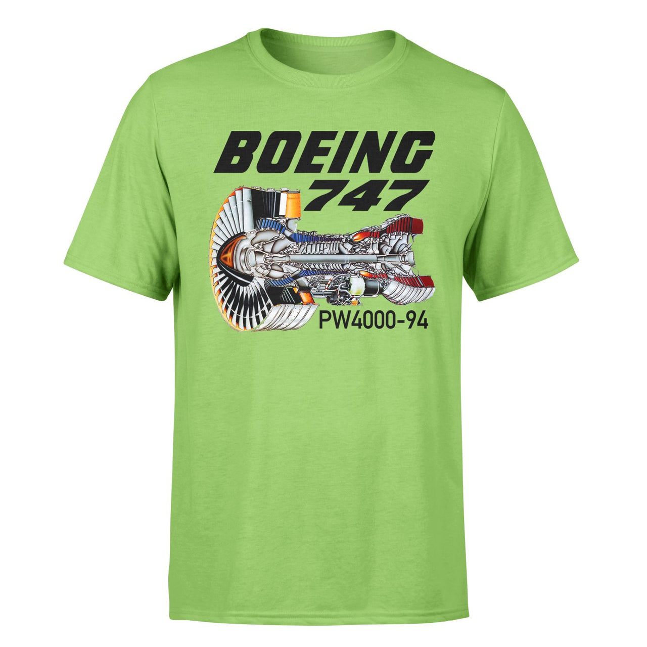 Boeing 747 & PW4000-94 Engine Designed T-Shirts