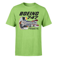 Thumbnail for Boeing 747 & PW4000-94 Engine Designed T-Shirts