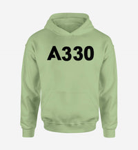 Thumbnail for A330 Flat Text Designed Hoodies