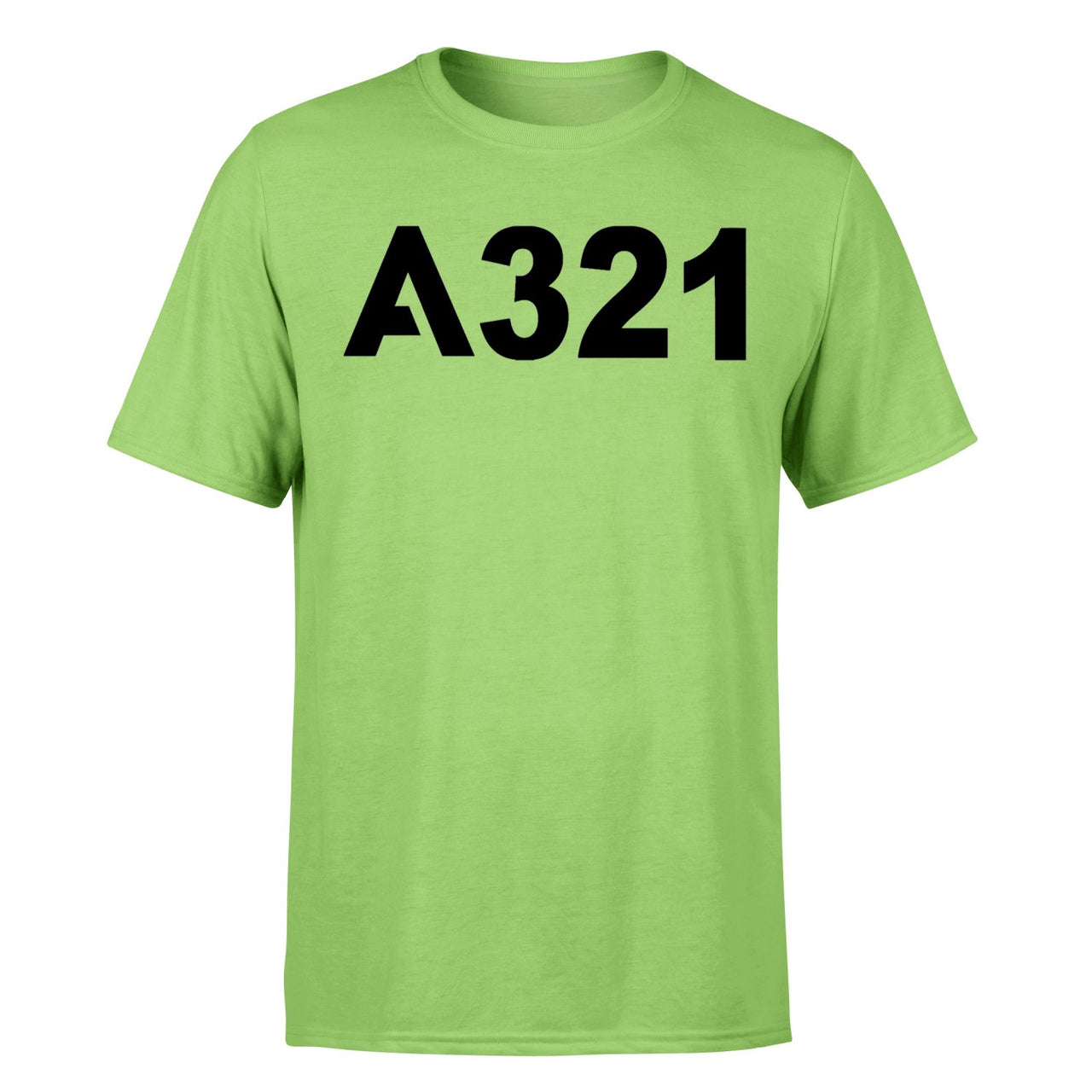 A321 Flat Text Designed T-Shirts