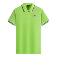 Thumbnail for Colourful Airplane Designed Stylish Polo T-Shirts