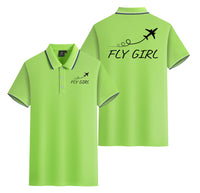 Thumbnail for Just Fly It & Fly Girl Designed Stylish Polo T-Shirts (Double-Side)