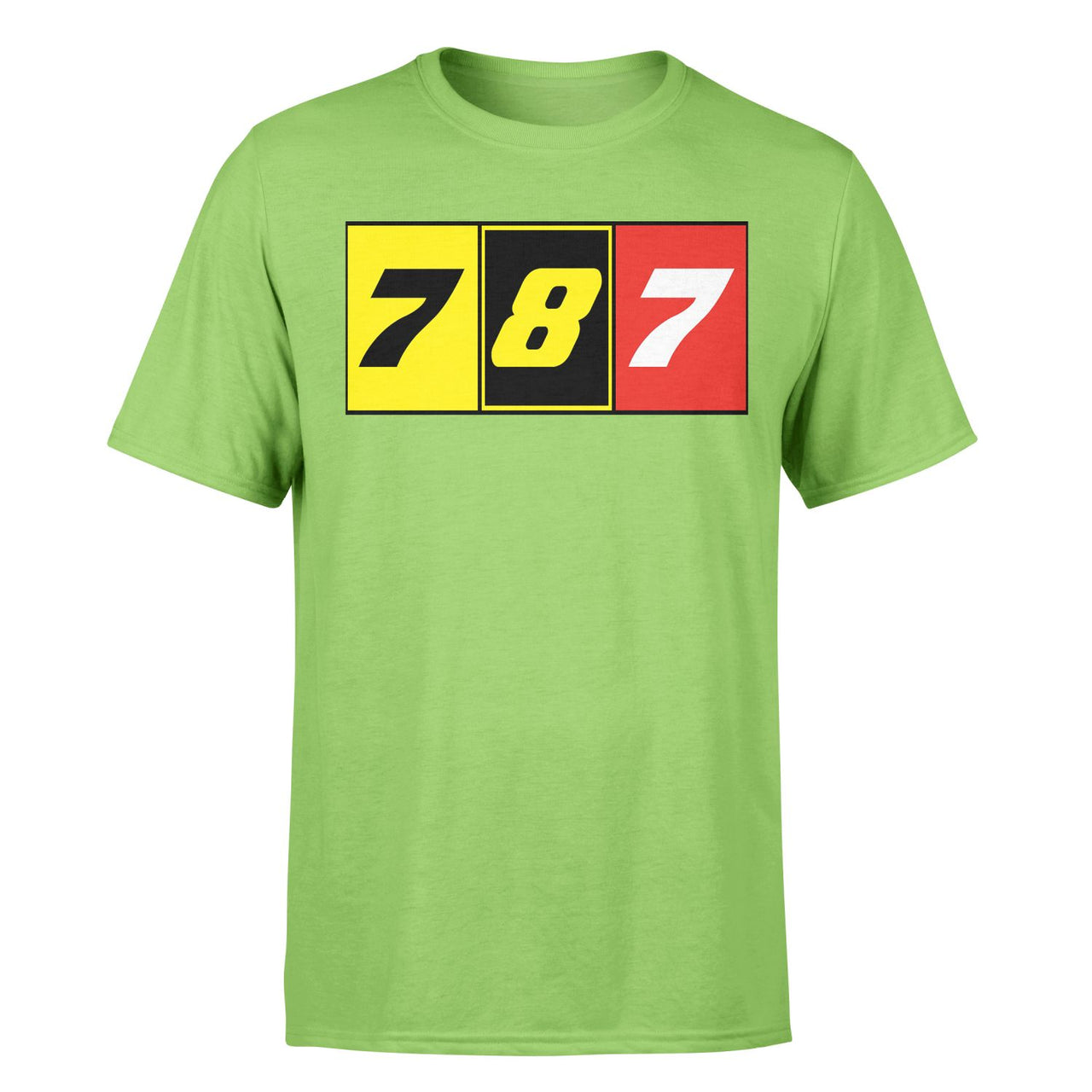 Flat Colourful 787 Designed T-Shirts