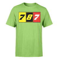 Thumbnail for Flat Colourful 787 Designed T-Shirts