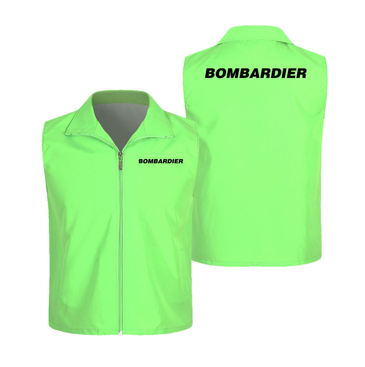 Bombardier & Text Designed Thin Style Vests