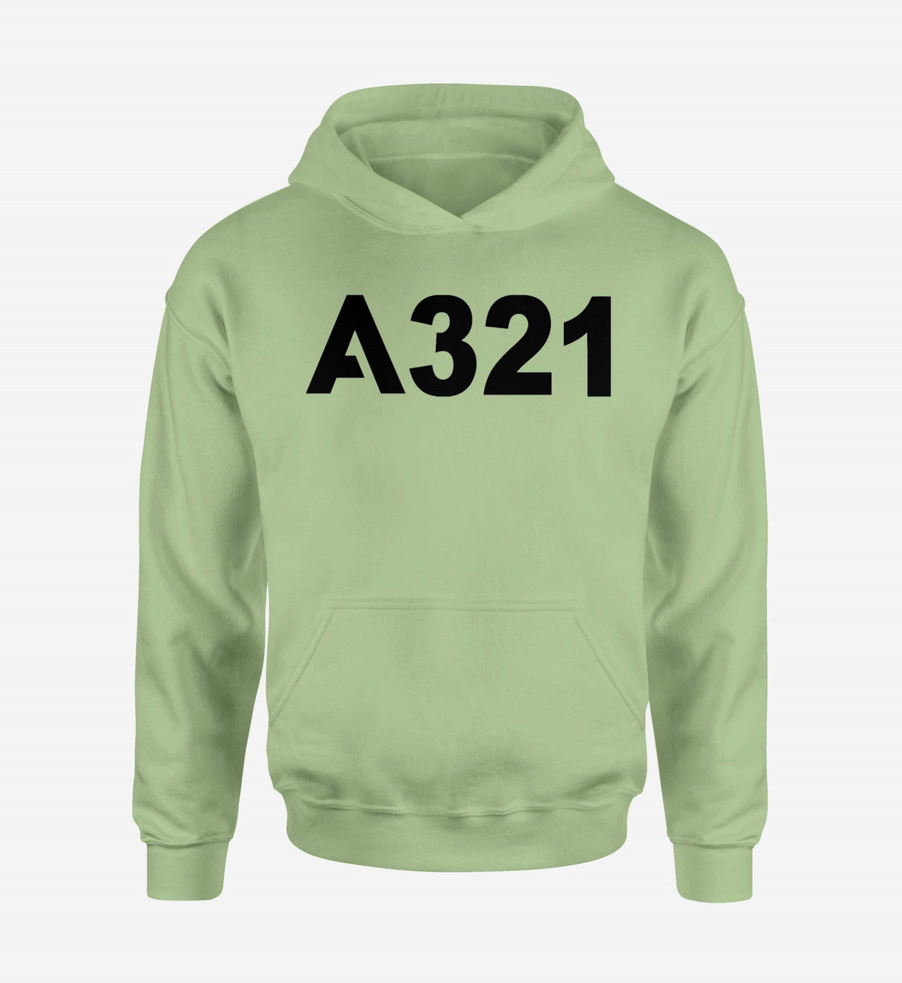 A321 Flat Text Designed Hoodies