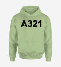 Thumbnail for A321 Flat Text Designed Hoodies